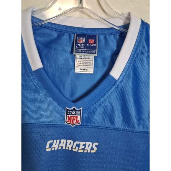 NWT NFL Pro Line Los Angeles Chargers Jersey Blank Women's Size Medium Blue - Picture 9 of 12